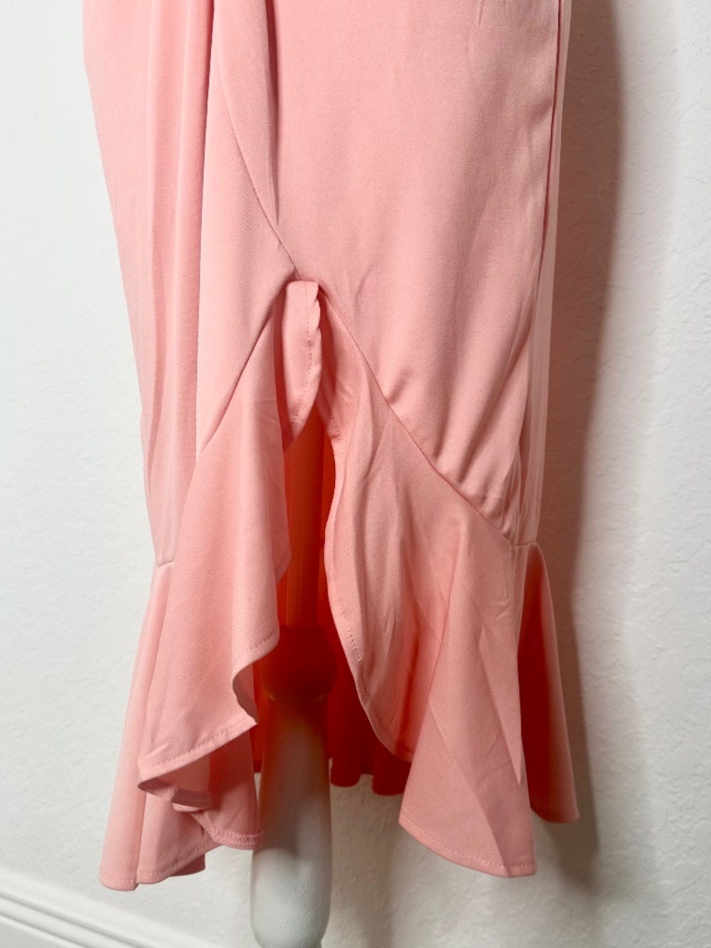 CHICME One-Shoulder Twist-Front Midi Dress, Size L - Picture 4 of 13